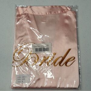 Pink Satin Bride Robe